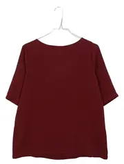 Vorschaubild 1 von Damen T-Shirt Gr. M Bordeaux Rot Viskose Basic