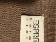 Vorschaubild 6 von Damen Strickjacke Cardigan Gr. L 40 Beige Baumwolle 3/4 Arm Casual Basic