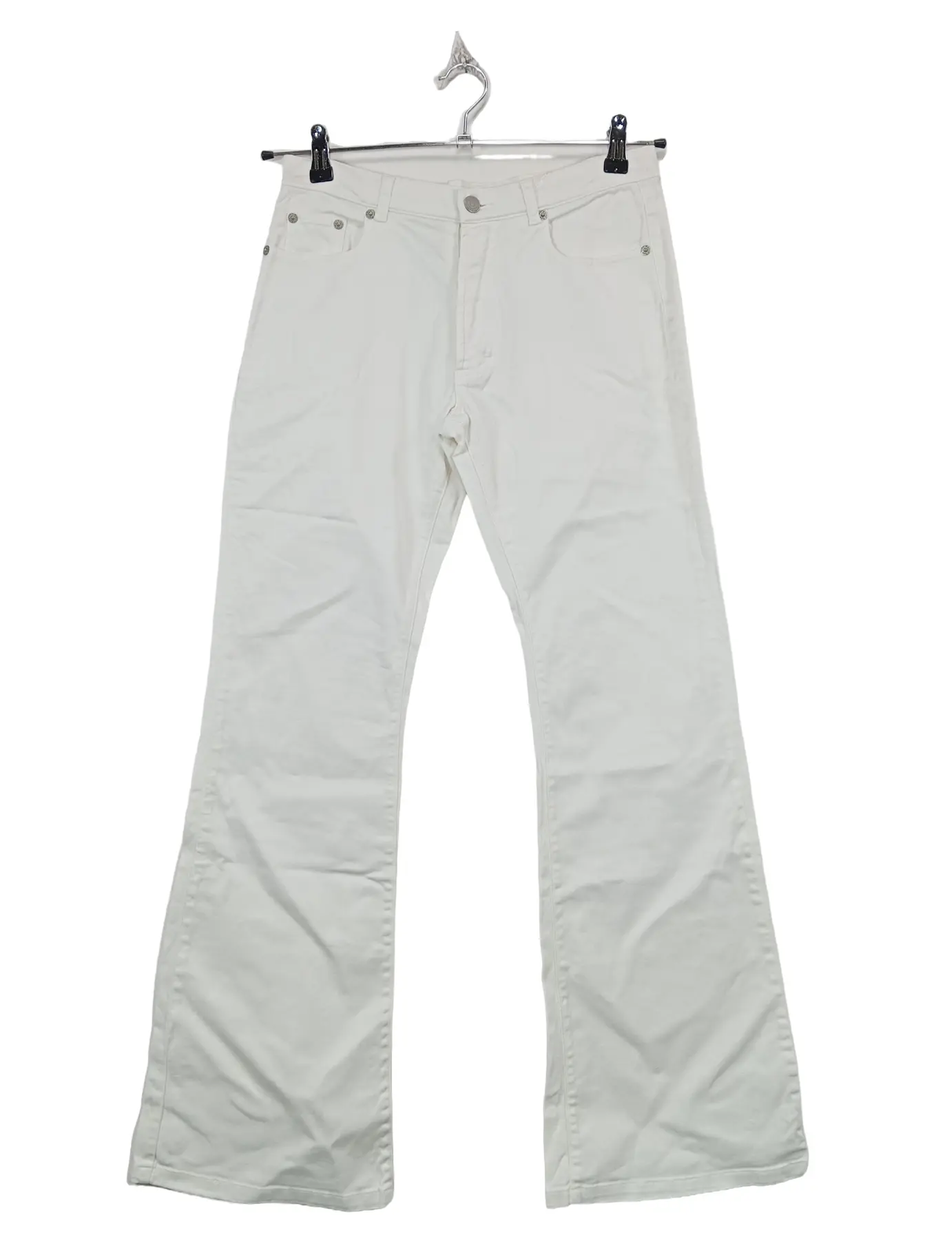 MARC O'POLO Damen Jeans Hose Weiß Straight Leg W28 L30