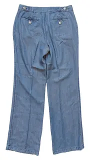 Vorschaubild 2 von Damen Jeans Straight Leg Gr. 38 Blau Baumwolle Klassisch