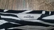Vorschaubild 3 von Damen Freizeitkleid Zebra Muster Langarm Gr. 38 Schwarz Weiß