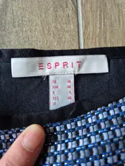 Vorschaubild 3 von Damen Bleistiftrock Gr. M Blau Ethno Muster Büro Rock