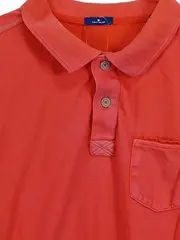 Vorschaubild 2 von Herren Poloshirt Rot Gr. XL Baumwolle Casual Kurzarm