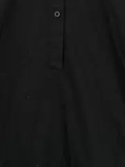 Vorschaubild 2 von Hemdblusenkleid Damen Gr. 32 Schwarz Baumwolle