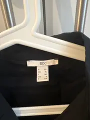 Vorschaubild 5 von Hemdblusenkleid Damen Gr. 32 Schwarz Baumwolle