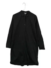 Vorschaubild 1 von Hemdblusenkleid Damen Gr. 32 Schwarz Baumwolle