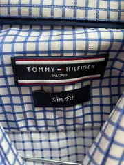 Vorschaubild 4 von Herren Business Hemd Slim Fit Gr. 40 Blau Weiß Kariert