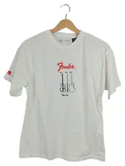 Vorschaubild 1 von Kinder T-Shirt Fender Gitarren Print Gr. 164 Weiß Baumwolle
