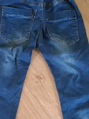 Vorschaubild 4 von Kinder Jeans Regular Fit Gr. 146 Blau Baumwolle Jungen Mädchen Hose