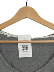 Vorschaubild 4 von Damen Hoodie Langarmshirt Gr. M grau meliert Kapuze