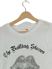 Vorschaubild 3 von Amplified Damen T-Shirt Lippen Motiv Freizeit Gr. S Weiß