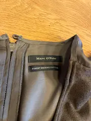 Vorschaubild 2 von Damen Freizeitkleid Gr. 40/L Oliv Merino Wolle Baumwolle