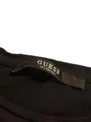 Vorschaubild 6 von Damen T-Shirt Gr. S Schwarz Pailletten Streifen Logo Baumwolle