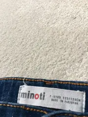 Vorschaubild 4 von Jeans Slim Fit Mädchen Gr. 128 Blau Knopfleiste Stretch