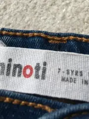 Vorschaubild 5 von Jeans Slim Fit Mädchen Gr. 128 Blau Knopfleiste Stretch