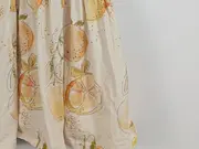 Vorschaubild 3 von Mädchen Sommerkleid Gr. 122 Blumenmuster Baumwolle Beige Rüschen