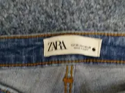 Vorschaubild 5 von Damen Jeans Slim Fit Gr. 36 W28 Blau Destroyed Fransen