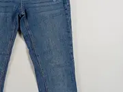 Vorschaubild 4 von Damen Jeans Slim Fit Gr. 36 W28 Blau Destroyed Fransen