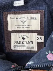 Vorschaubild 4 von Damen Sweatjacke Kapuzenjacke Blumenmuster Blau Gr. XS