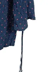 Vorschaubild 4 von Damen Bluse Langarm Off-Shoulder Gr. 42 Blau Viskose Boho