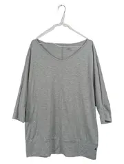 Vorschaubild 1 von Sports Performance Damen Sport Shirt Gr. L Grau Meliert Oversize