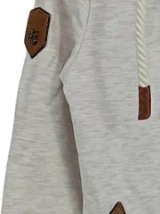 Vorschaubild 4 von Damen Hoodie Kapuzenpullover Beige Meliert Gr. XS