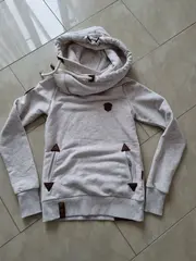 Vorschaubild 6 von Damen Hoodie Kapuzenpullover Beige Meliert Gr. XS