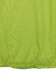 Vorschaubild 3 von Damen Bluse Grün Baumwolle Kurzarm Gr. 46 Freizeit Uni