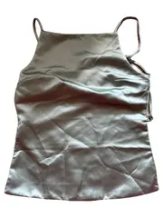 Vorschaubild 5 von Damen Satin Top Gr. 38/M Grün Elegant Spaghettiträger