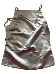 Vorschaubild 2 von Damen Satin Top Gr. 38/M Grün Elegant Spaghettiträger
