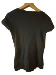 Vorschaubild 2 von Wickelshirt Damen Gr. M Schwarz T-Shirt