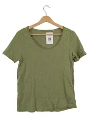 Vorschaubild 1 von Damen T-Shirt Gr. S Oliv Baumwolle Basic Organic
