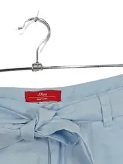 Vorschaubild 2 von Smart Short Damen Shorts Leinen Blau Bindegürtel Gr. W26/34/XS