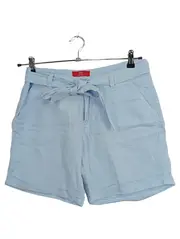 Vorschaubild 1 von Smart Short Damen Shorts Leinen Blau Bindegürtel Gr. W26/34/XS