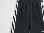 Vorschaubild 4 von Kinder Sport Shorts Gr. 164 Schwarz Streifen Polyester Zugband