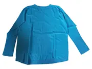 Vorschaubild 4 von Damen Pullover Gr. L Türkis Baumwolle Viskose Casual