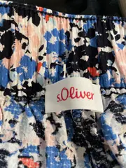 Vorschaubild 3 von Damen Stoffhose Culotte Blumenmuster Gr. 38 Blau Rosa