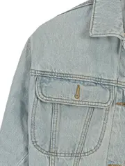 Vorschaubild 3 von Jeansjacke Mädchen Gr. 140 Cropped Hellblau Denim Jacke