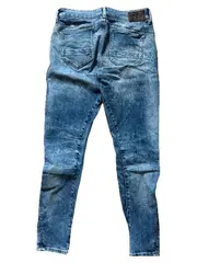 Vorschaubild 2 von Damen Jeans W32 40 L Blau Slim Tapered Used Look