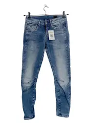 Vorschaubild 1 von Damen Jeans W32 40 L Blau Slim Tapered Used Look