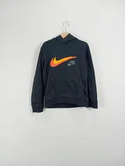 Vorschaubild 2 von Kinder Kapuzenpullover Hoodie Gr. 122-128 Schwarz Sportlich