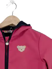 Vorschaubild 2 von Kinder Outdoorjacke Mädchen Gr. 122 Pink Kapuze Reißverschluss