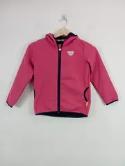 Vorschaubild 4 von Kinder Outdoorjacke Mädchen Gr. 122 Pink Kapuze Reißverschluss