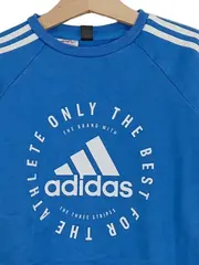 Vorschaubild 2 von Kinder Pullover Gr. 104 Blau Logo Sport Baumwolle Langarm