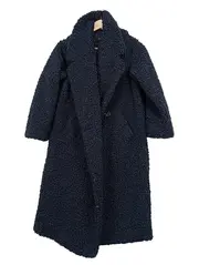 Vorschaubild 1 von Wintermantel Damen Blau Gr. S Langarm Casual Polyester Uni
