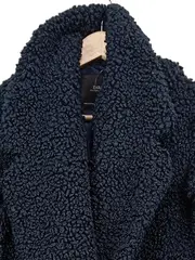 Vorschaubild 4 von Wintermantel Damen Blau Gr. S Langarm Casual Polyester Uni