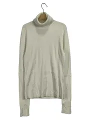 Vorschaubild 1 von Rollkragenpullover Damen Gr. 38 M Weiß Rippstrick Pulli Basic Viskose