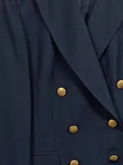 Vorschaubild 3 von Damen Kostüm Blazer Rock Gr. 40 Business Blau Polyester