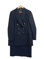 Vorschaubild 1 von Damen Kostüm Blazer Rock Gr. 40 Business Blau Polyester