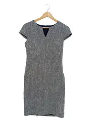 Vorschaubild 1 von Businesskleid Damen Gr. 2P/34 Grau Meliert Tweed